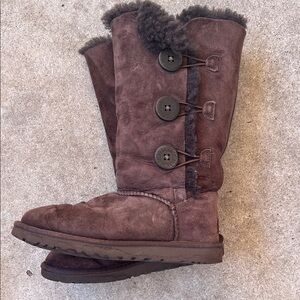 UGG Dark Brown Sheepskin Boots